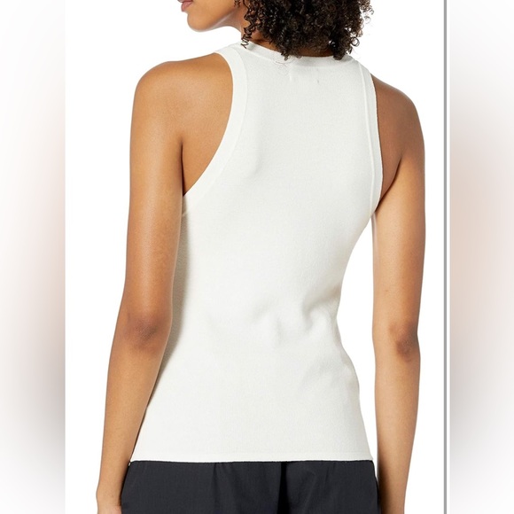 The Drop Women's Gina Fitted Sleeveless High-Neck Cut-In Sweater Tank - Picture 4 of 5
